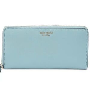 New Kate spade long continental wallet blue